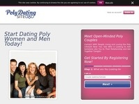 Poly Dating Site Homepage Image